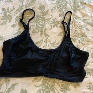 Aerie Ruched Longline Bikini Top